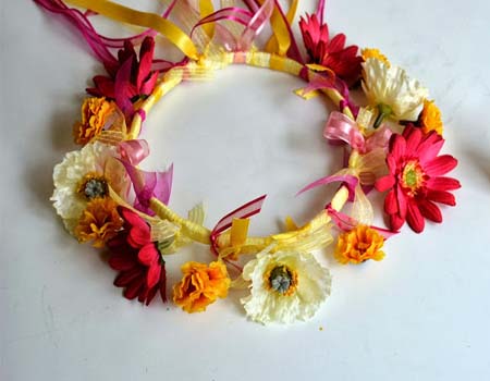 Flower Crown with Ribbon