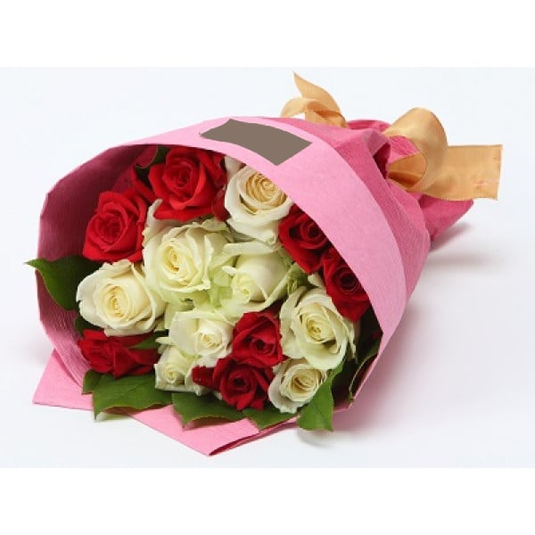 Clutch Rose Red  White (Medium)