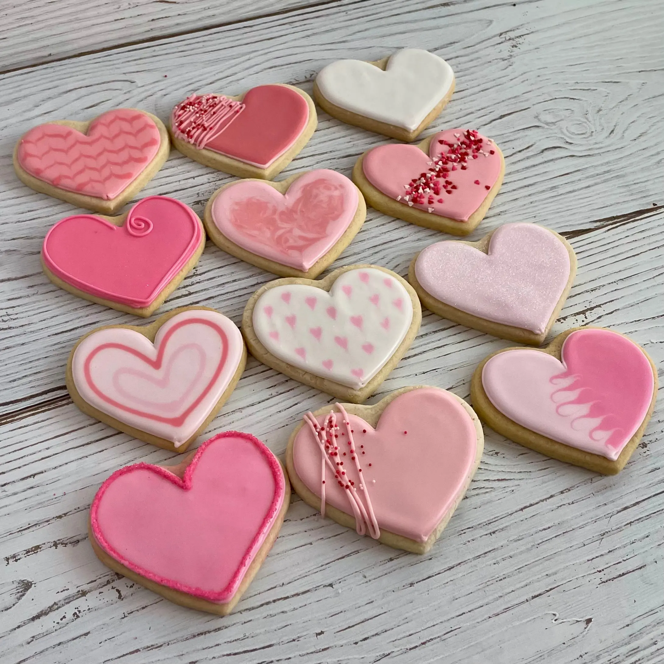 Pink Hearts Cookie Assortment