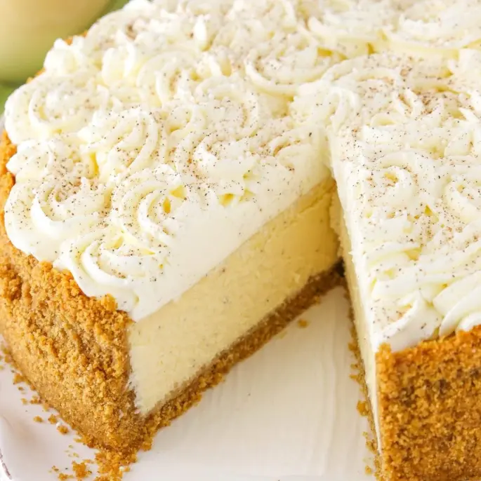 NEW! Holiday Eggnog Cheesecake