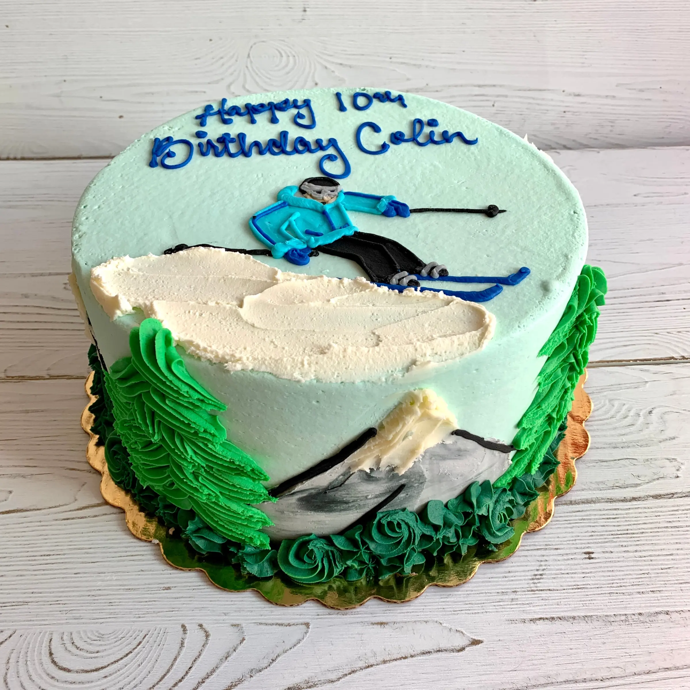 Ski Cake | Outdoor Mountain Adventure Cake