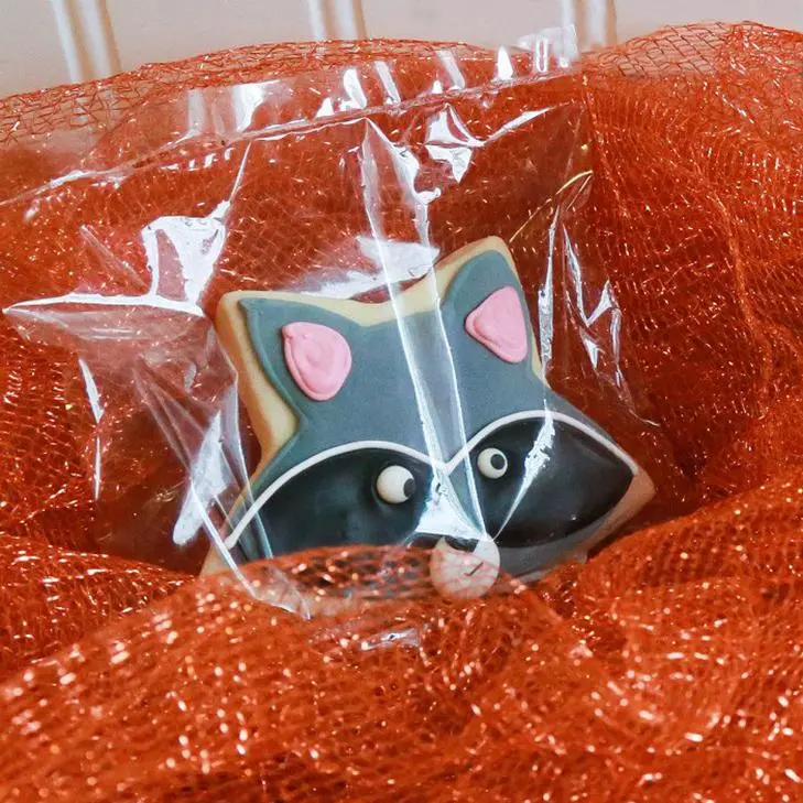 Raccoon and Fox Sugar Cookies