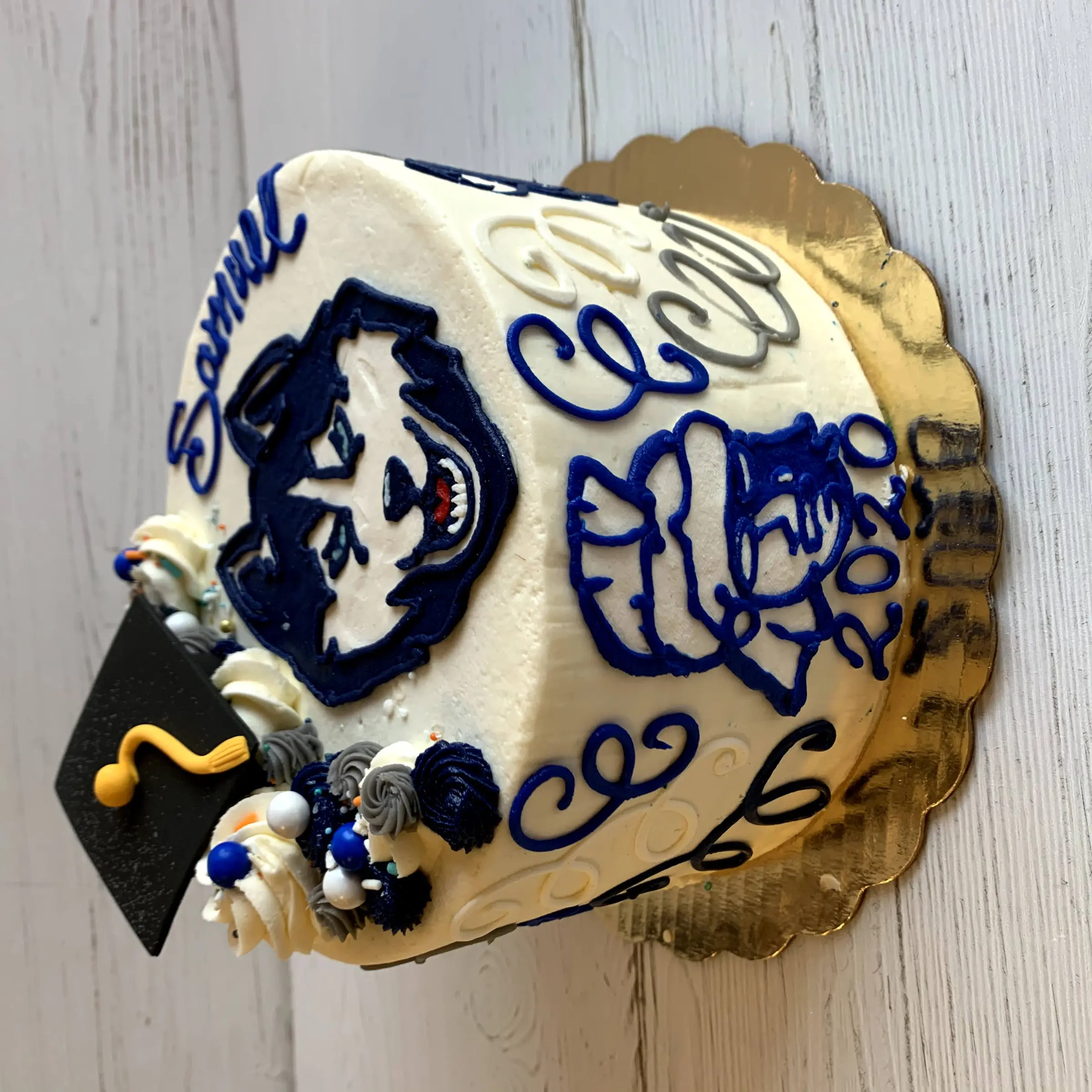 Bromfield High School ( ) Graduation Cake (Two Logos)
