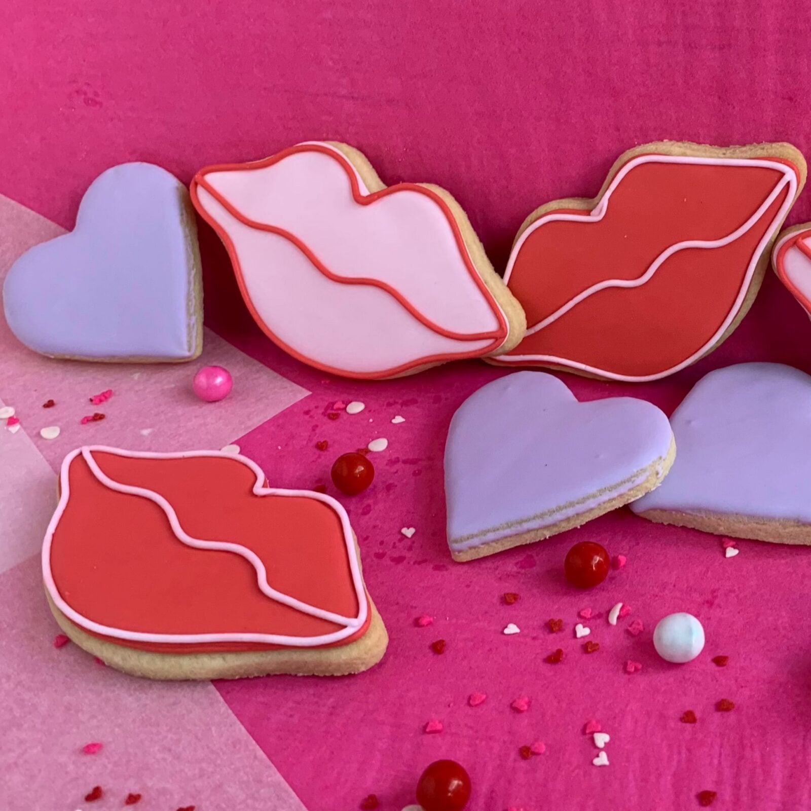 "Kiss Me" Sugar Cookies