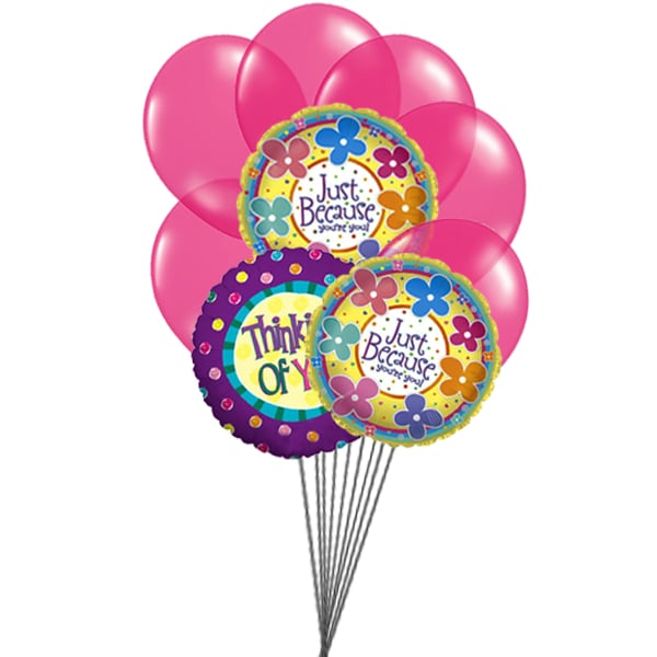 You are in my mind (6 Latex Balloons and 3 Mylar Balloons)