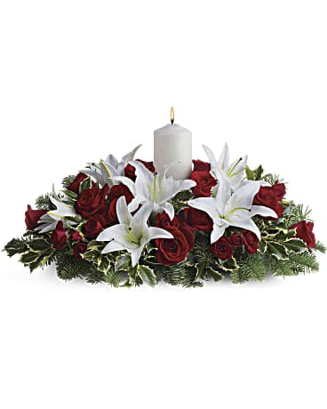 Luminous Lilies Centerpiece (Standard)