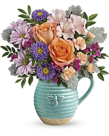 Busy Bee Pitcher Bouquet (Standard)