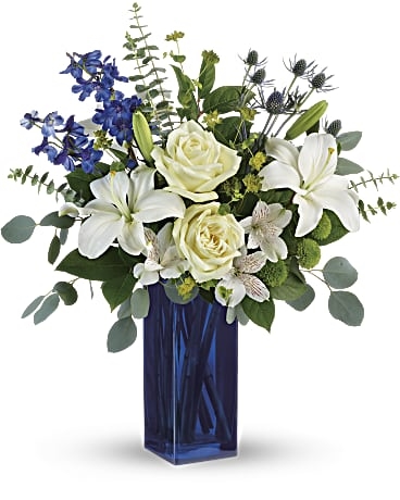 Calming Cobalt Bouquet (Standard)