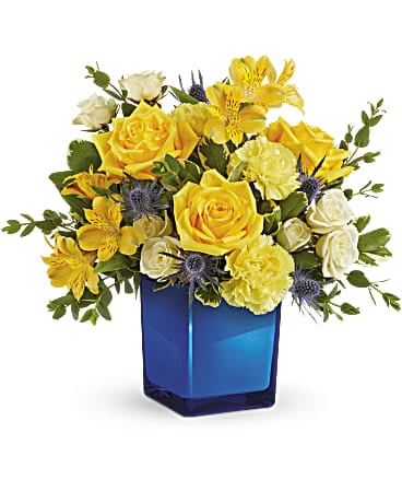 Golden Blue Bouquet (Standard)