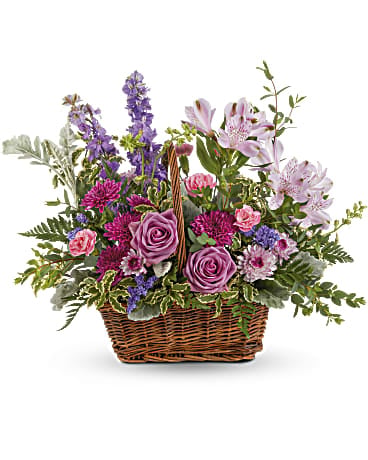 Giftblooms Lavender Meadow Basket Bouquet (Standard)