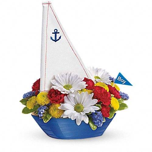 Special new baby flowers arrangements New baby flowers balloons delivery
