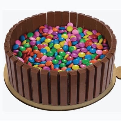 Yummy Kitkat Gems Cake (As Shown)