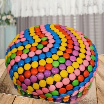 Chocolate Gems Cake (As Shown)