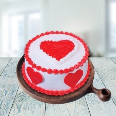 Hearts On Cake (As Shown)