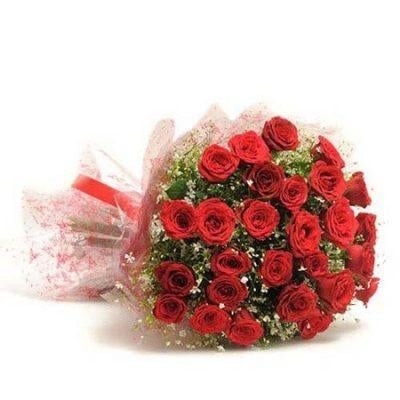 Bunch Of 25 Red Roses (As Shown)