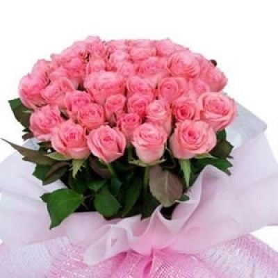 Bunch Of 35 Pink Roses (As Shown)