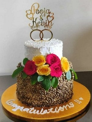 Two Tier Chocolate Truffle Flavor 3 Kgs (As Shown)