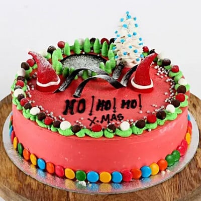 Christmas Cake Strawberry 1 Kg