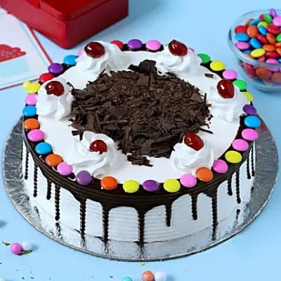 Christmas Black Forest Gems Cake 1 Kg