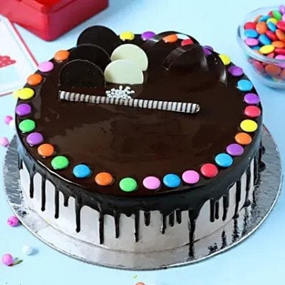 Chocolate Gems Cake 1 Kg (As Shown)