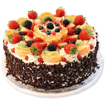 1 Kg Black Forest Fruit Cake (As Shown)