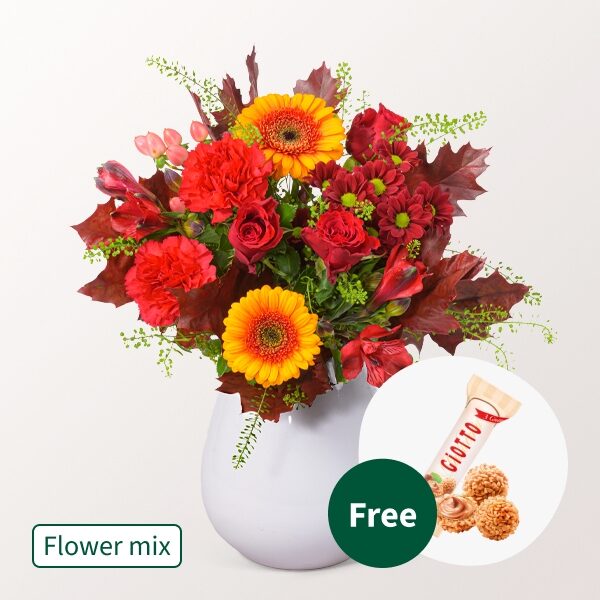 Flower Mix Herbstfreude with Teaballs & 3 Ferrero Giotto