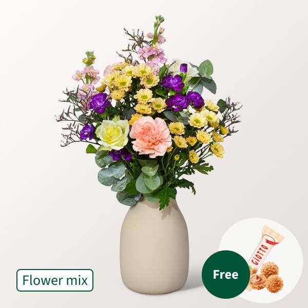 Flower Mix Harmonie with 3 Ferrero Giotto