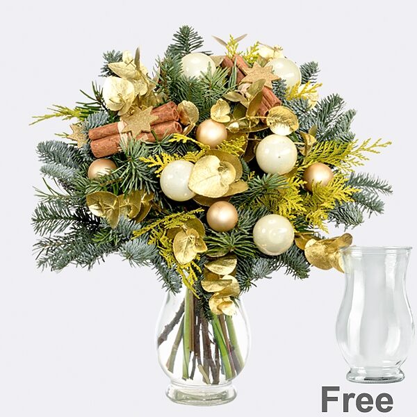 Flower Bouquet Sterntaler with vase & 2 Ferrero Rocher