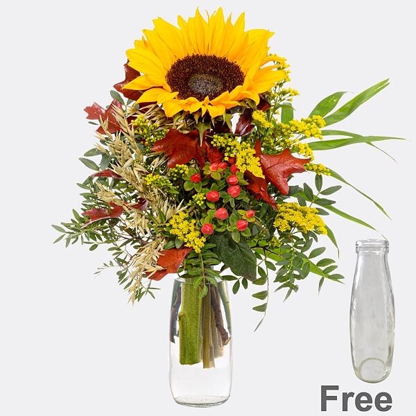 Flower Bouquet Lebenslust with vase