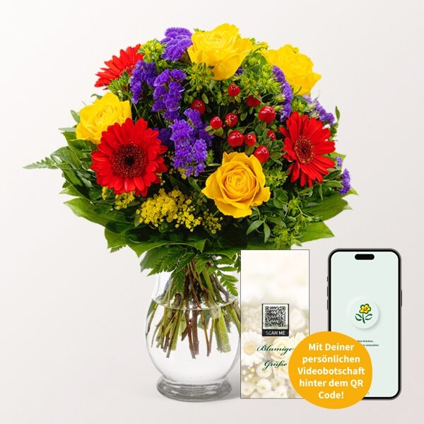 Flower Bouquet BlÃ¼tenfee with vase