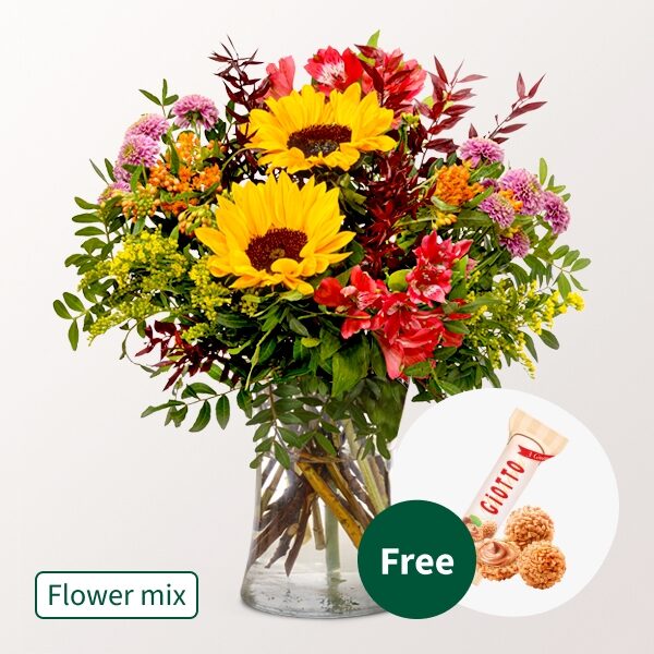 Flower Bouquet Talis with vase