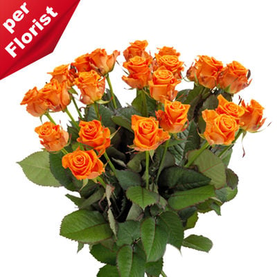 Bouquet of orange roses