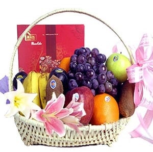 Flower fruit basket A