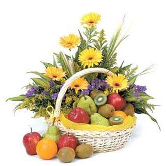 Flowers fruit basket H