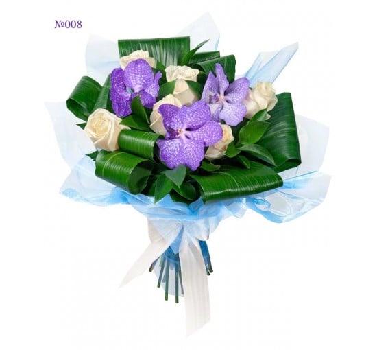 Sky Blue Tones Bouquet (Basic)