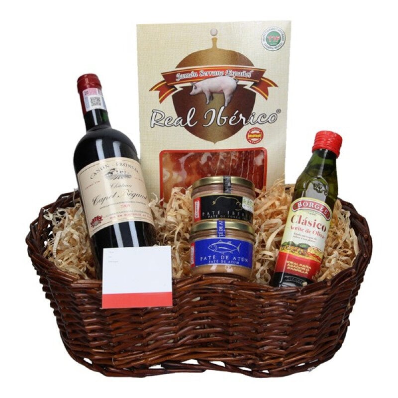 Red Wine basket Chateau Capet Begaud