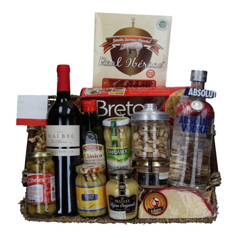 Wine and Vodka basket