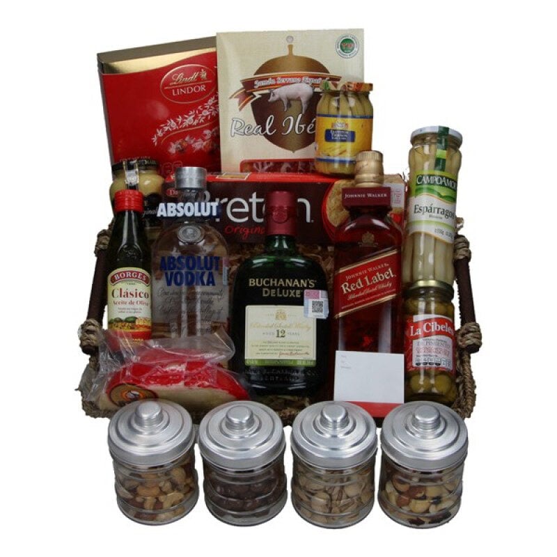 Whiskey and Vodka basket