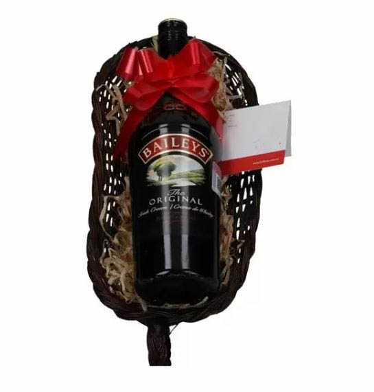 Wine holder with Baileys