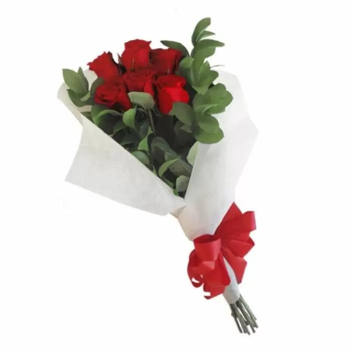 6 Red Roses