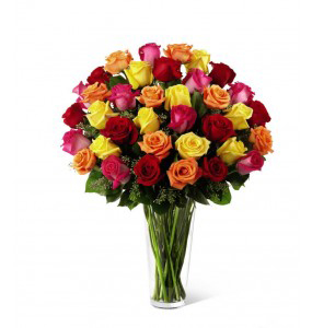 Bouquet of Roses Multicolored
