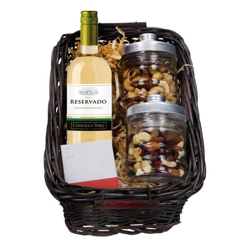 375ml White Wine basket and Nuts