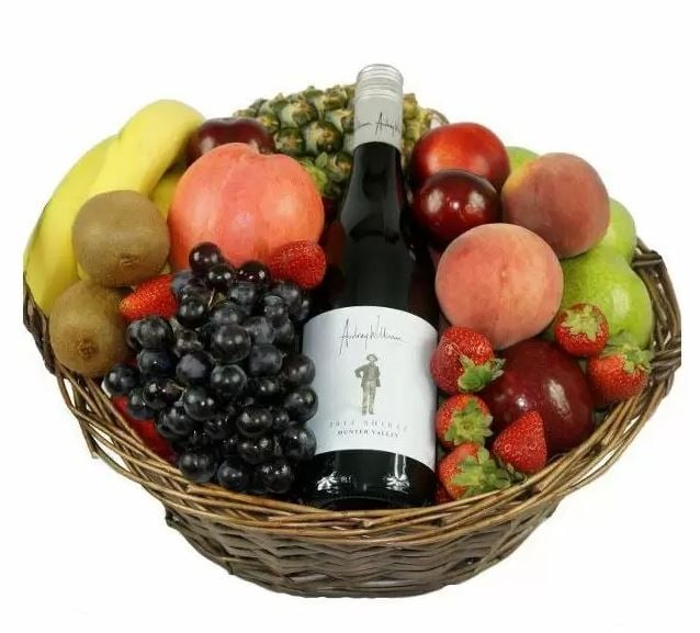 Fruit & Wine Basket