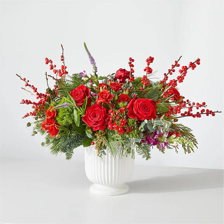 Big Red Bow Bouquet (Standard)