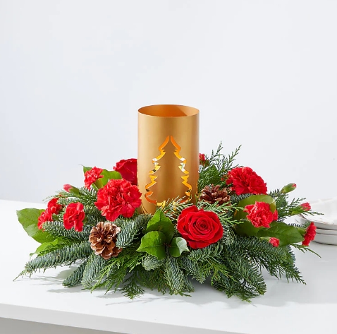 Evergreen Glow Centerpiece