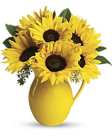Sunny Day Pitcher of Sunflowers (Standard)