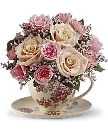 Victorian Teacup Bouquet (Standard)