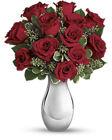 Giftblooms True Romance Bouquet with Red Roses (Standard)