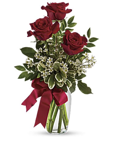 Thoughts of You Bouquet with Red Roses (Standard)