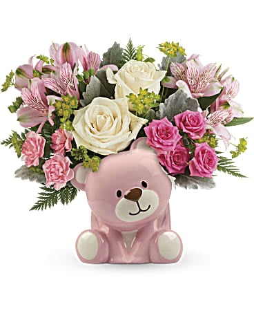 Precious Pink Bear Bouquet (Standard)